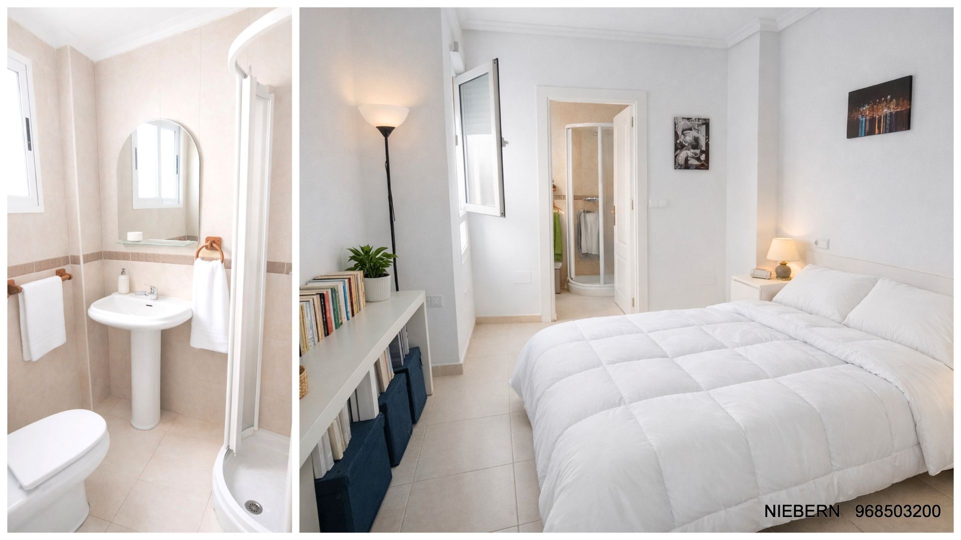 Habitación de Estudio de alquiler en Cartagena con Aire acondicionado, Terraza y Amueblado