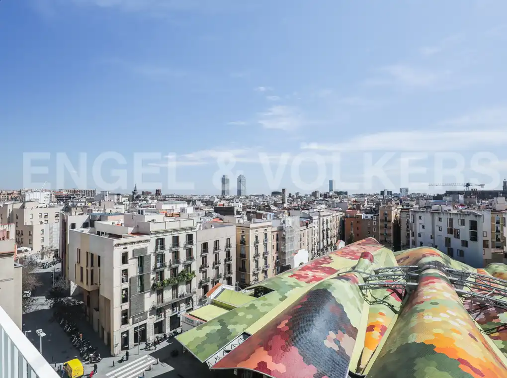 Exterior view of Flat for rent in Barcelona  with Air Conditioner, Heating and Parquet flooring