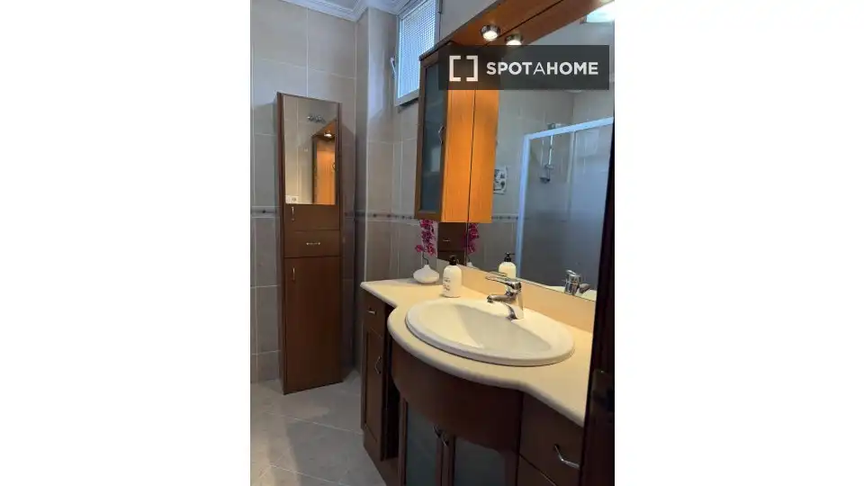 Baño de Piso de alquiler en Málaga con Aire acondicionado, Calefacción y Amueblado