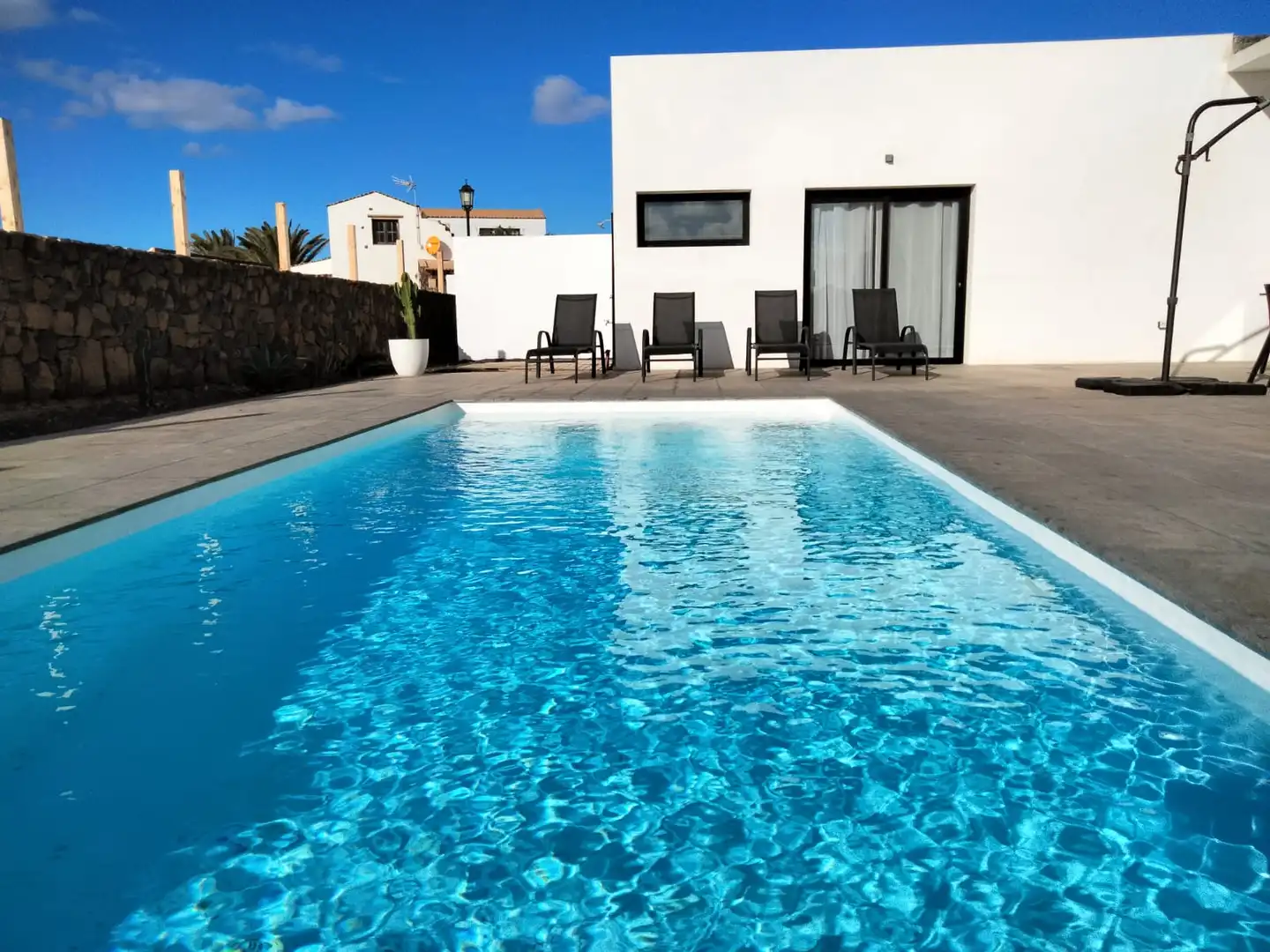Piscina de Casa adosada en venda en La Oliva amb Jardí privat, Terrassa i Piscina