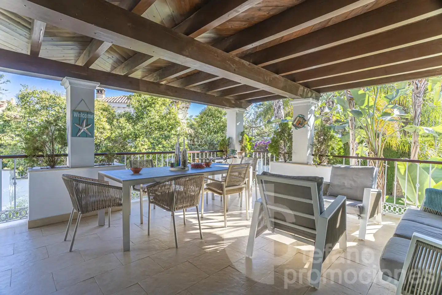 Terrassa de Casa o xalet en venda en Málaga amb Aire condicionat, Jardí privat i Parquet