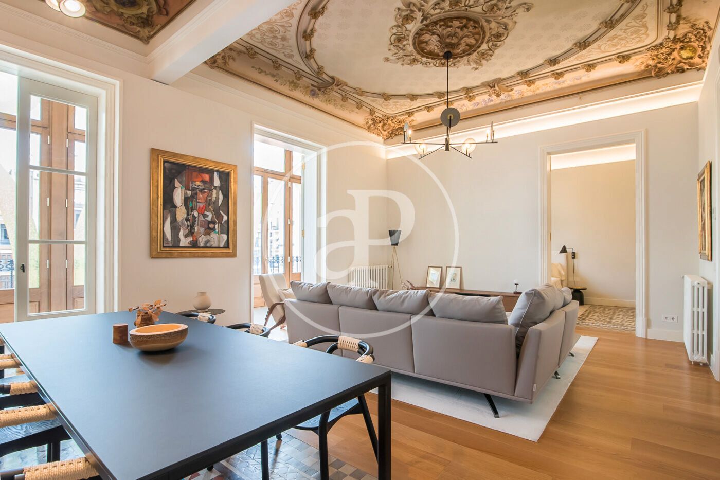 Living room of Flat to rent in  Barcelona Capital  with Air Conditioner, Heating and Terrace