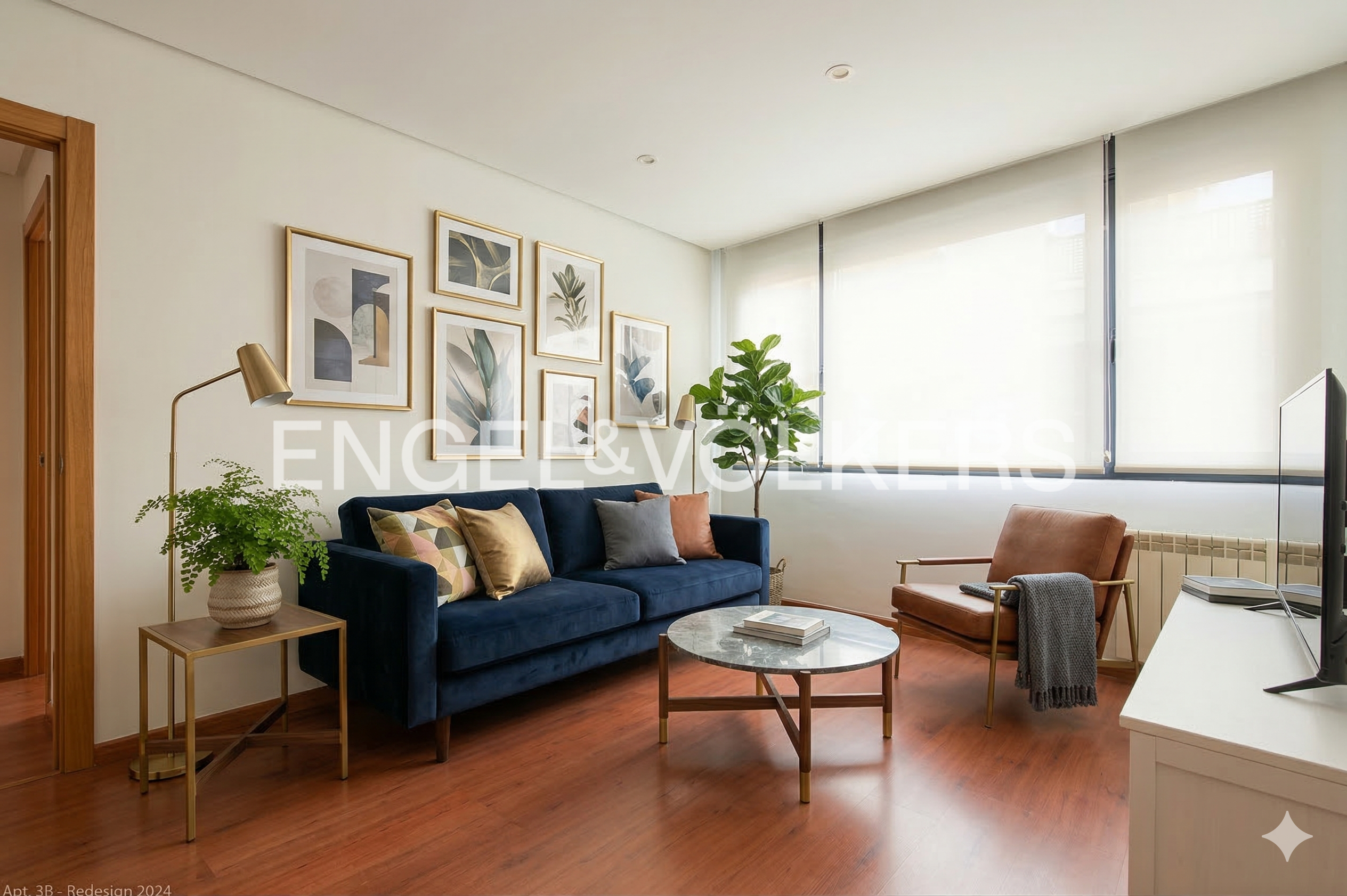 Wohnzimmer von Wohnung zum Verkauf in  Madrid Capital mit Klimaanlage, Heizung und Möbliert