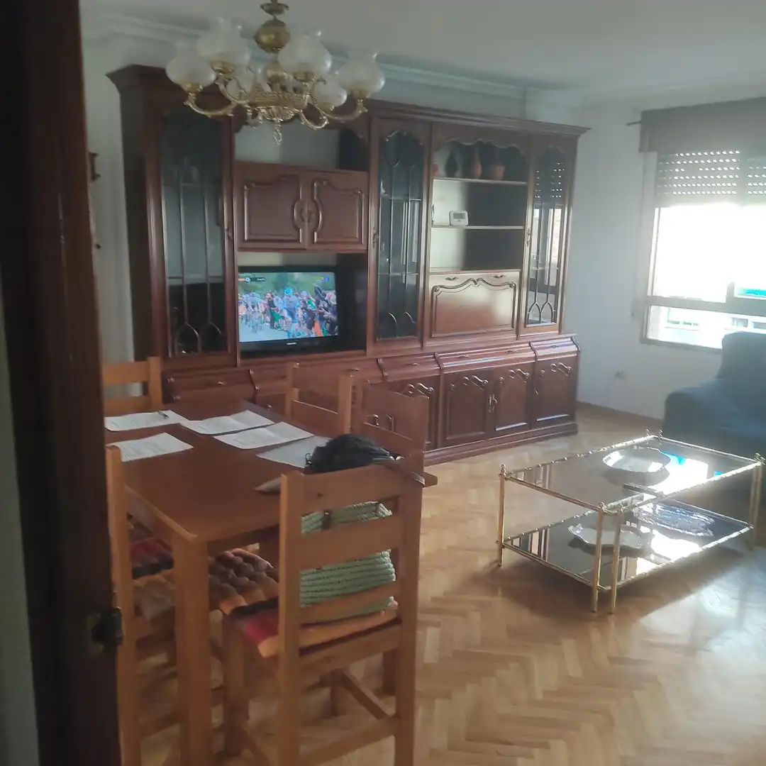 Living room of Flat for rent in Cuenca  with Heating, Parquet flooring and Terrace