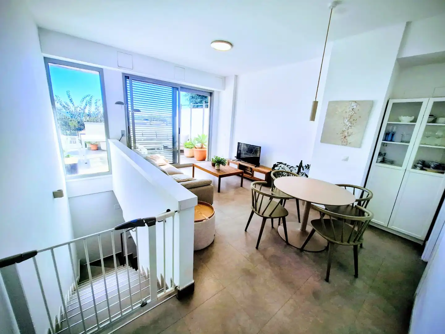 Sala d'estar de Apartament en venda en Oropesa del Mar / Orpesa amb Aire condicionat, Jardí privat i Terrassa