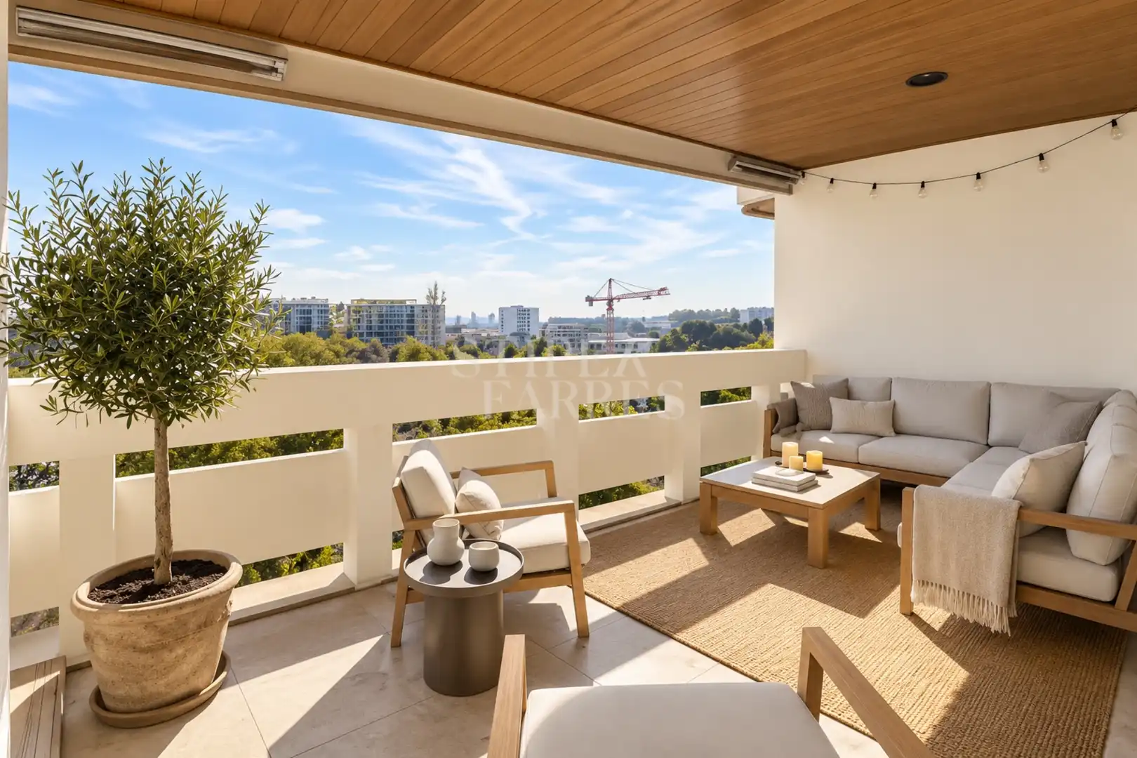 Terraza de Ático de alquiler en Les Corts