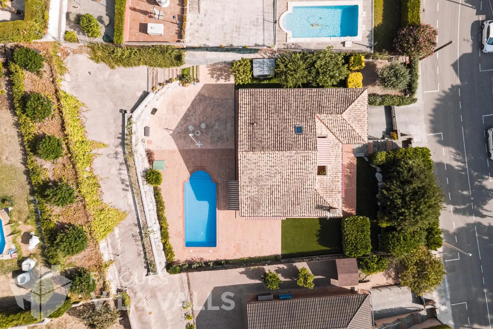 Vista exterior de Casa o xalet en venda en Caldes de Montbui amb Calefacció, Jardí privat i Piscina