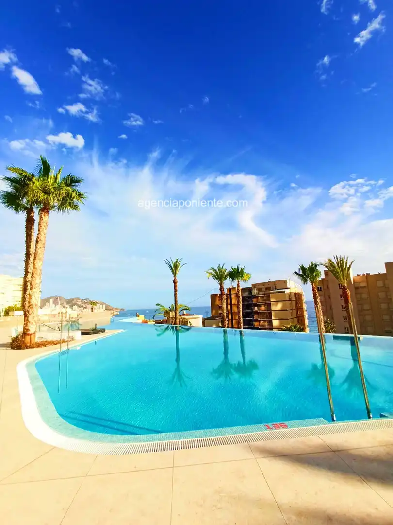 Swimming pool of Flat for rent in Benidorm  with Air Conditioner, Terrace and Furnished