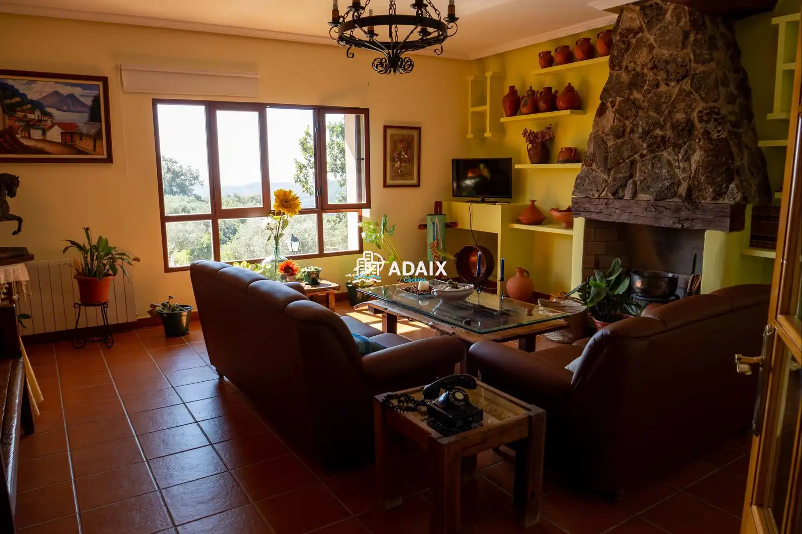 Sala de estar de Casa o chalet en venta en Losar de la Vera con Aire acondicionado, Calefacción y Terraza