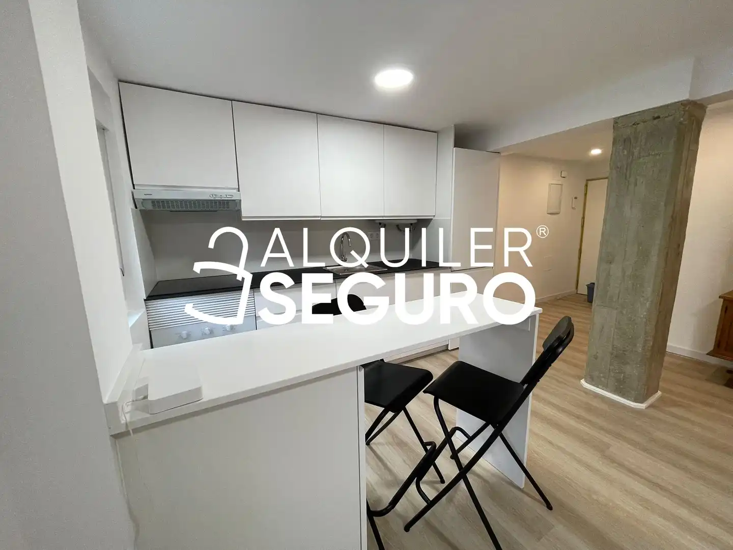 Cocina de Piso de alquiler en Madrid con Aire acondicionado, Calefacción y Amueblado