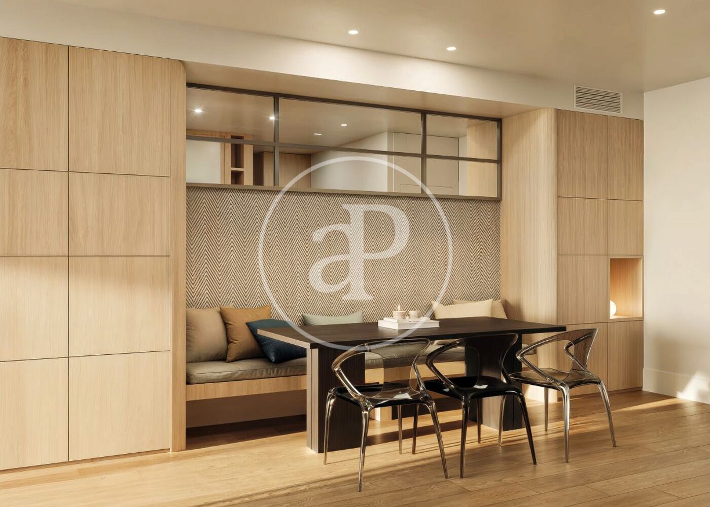 Dining room of Flat for sale in  Barcelona Capital  with Air Conditioner and Heating