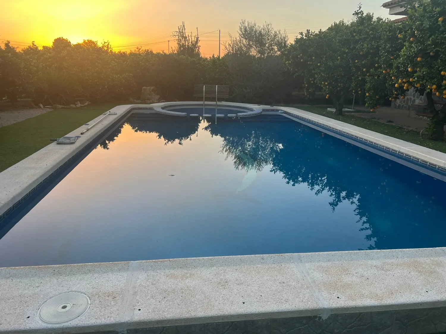 Swimming pool of House or chalet for sale in  Murcia Capital  with Air Conditioner, Heating and Private garden