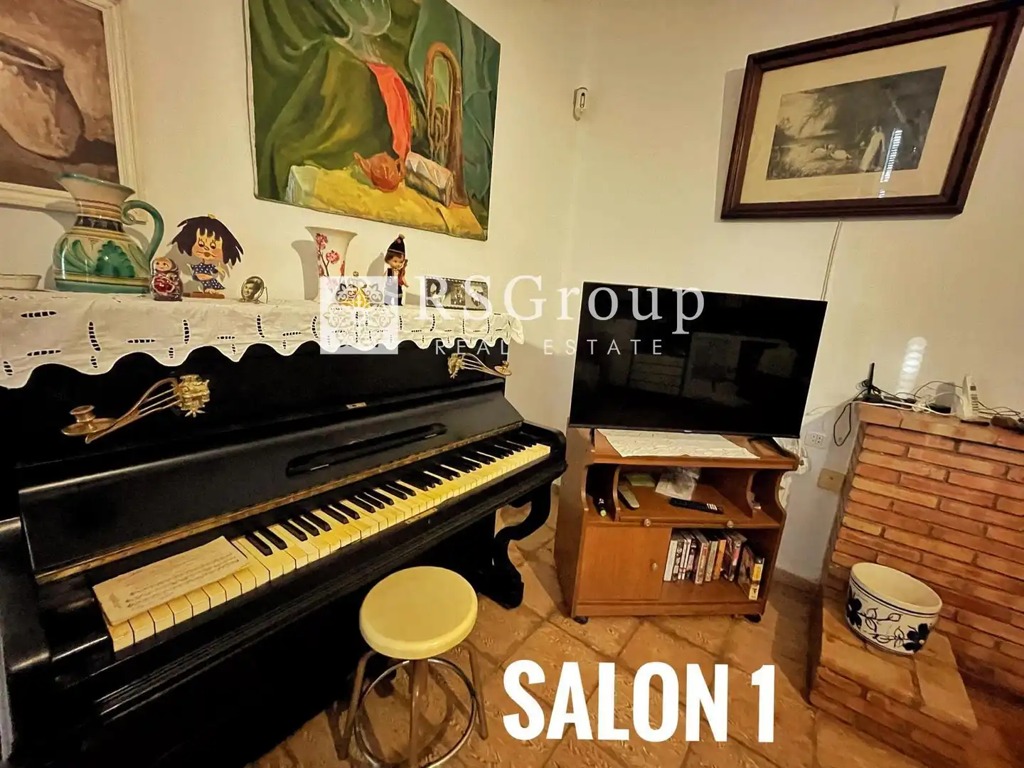 Sala d'estar de Casa o xalet en venda en Población de Arroyo