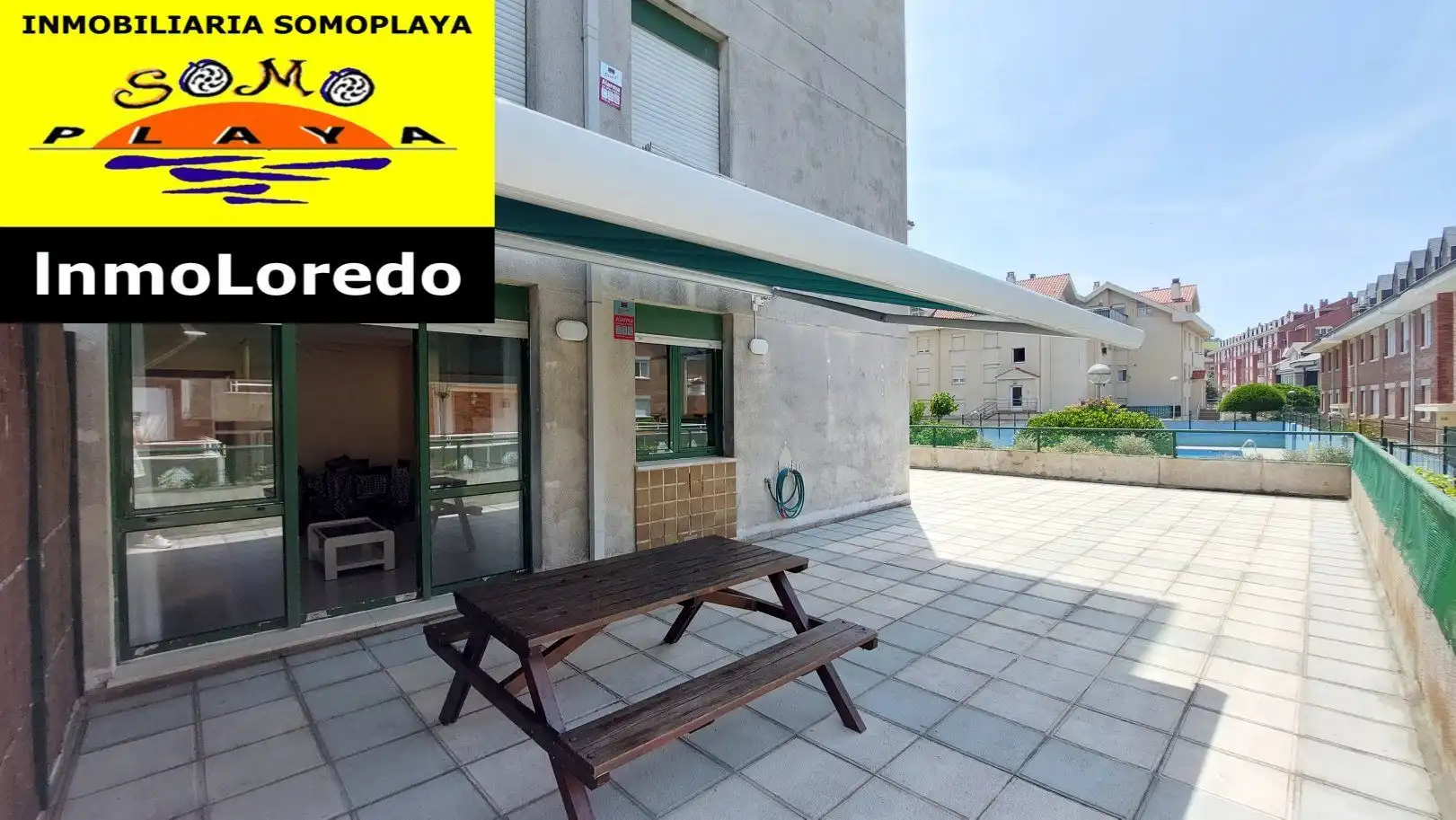 Terrasse von Wohnung zur Miete in Ribamontán al Mar mit Terrasse, Möbliert und Gemeinschaftspool