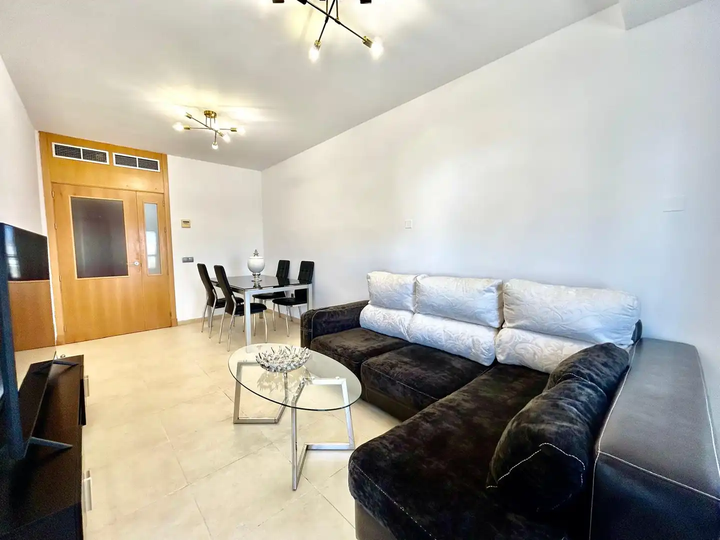 Living room of Flat for sale in Roquetas de Mar  with Air Conditioner, Heating and Terrace