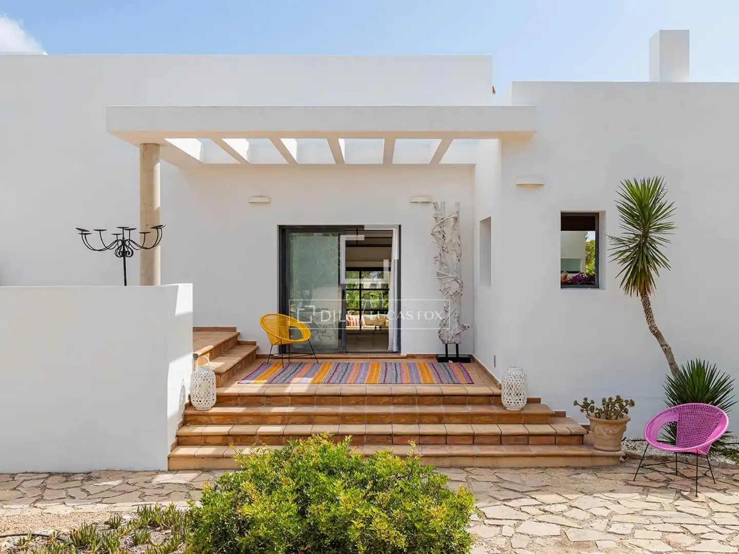 Terraza de Casa o chalet de alquiler en Formentera con Aire acondicionado, Jardín privado y Terraza