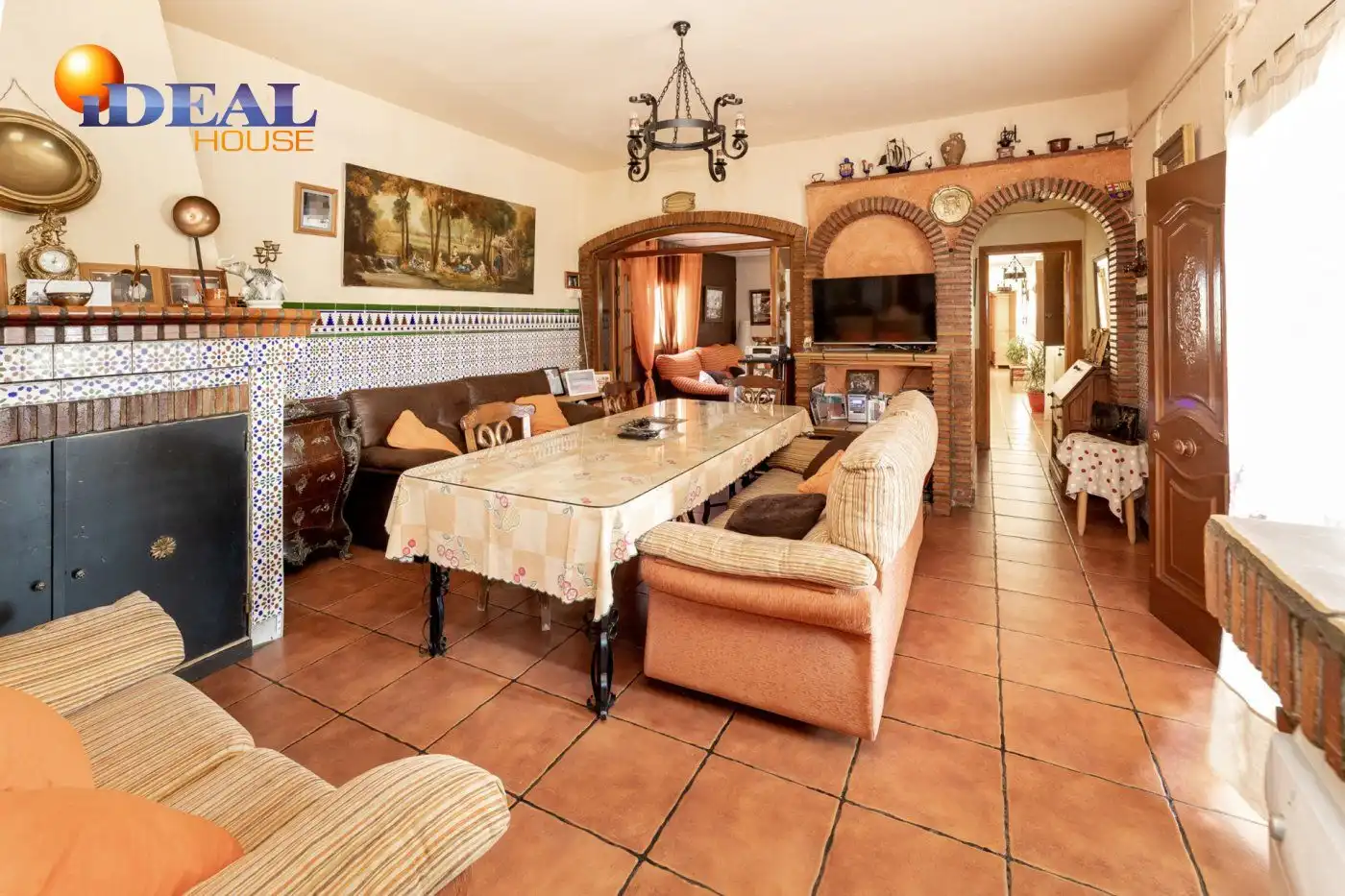 Comedor de Finca rústica en venta en Alhama de Granada con Aire acondicionado, Jardín privado y Terraza