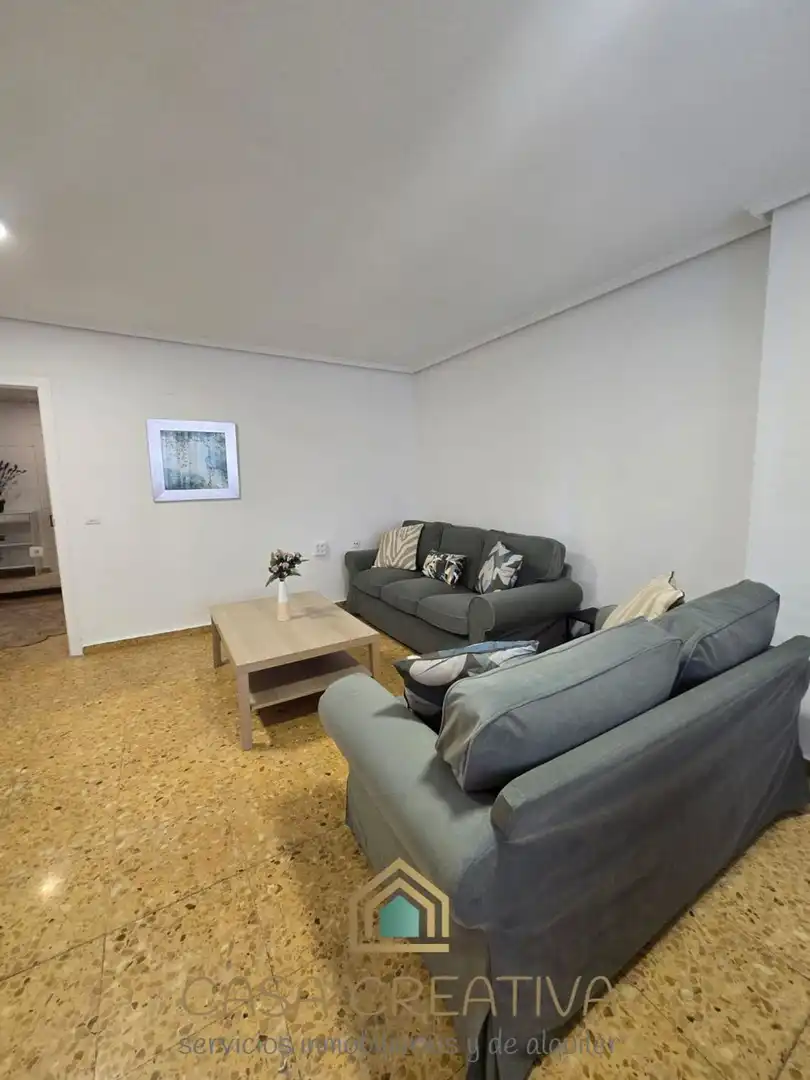 Sala de estar de Piso de alquiler en Valencia con Terraza, Amueblado y Balcón