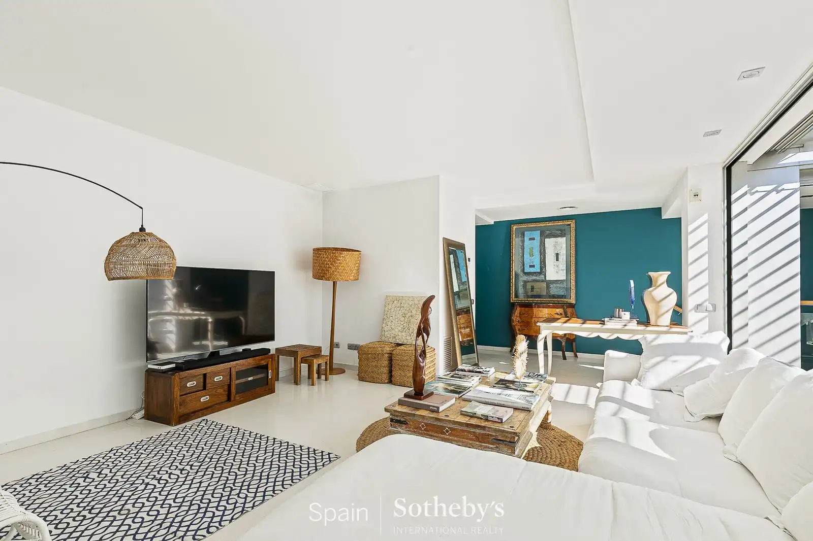 Wohnzimmer von Wohnungen zum Verkauf in Sant Pere de Ribes mit Klimaanlage, Privatgarten und Terrasse
