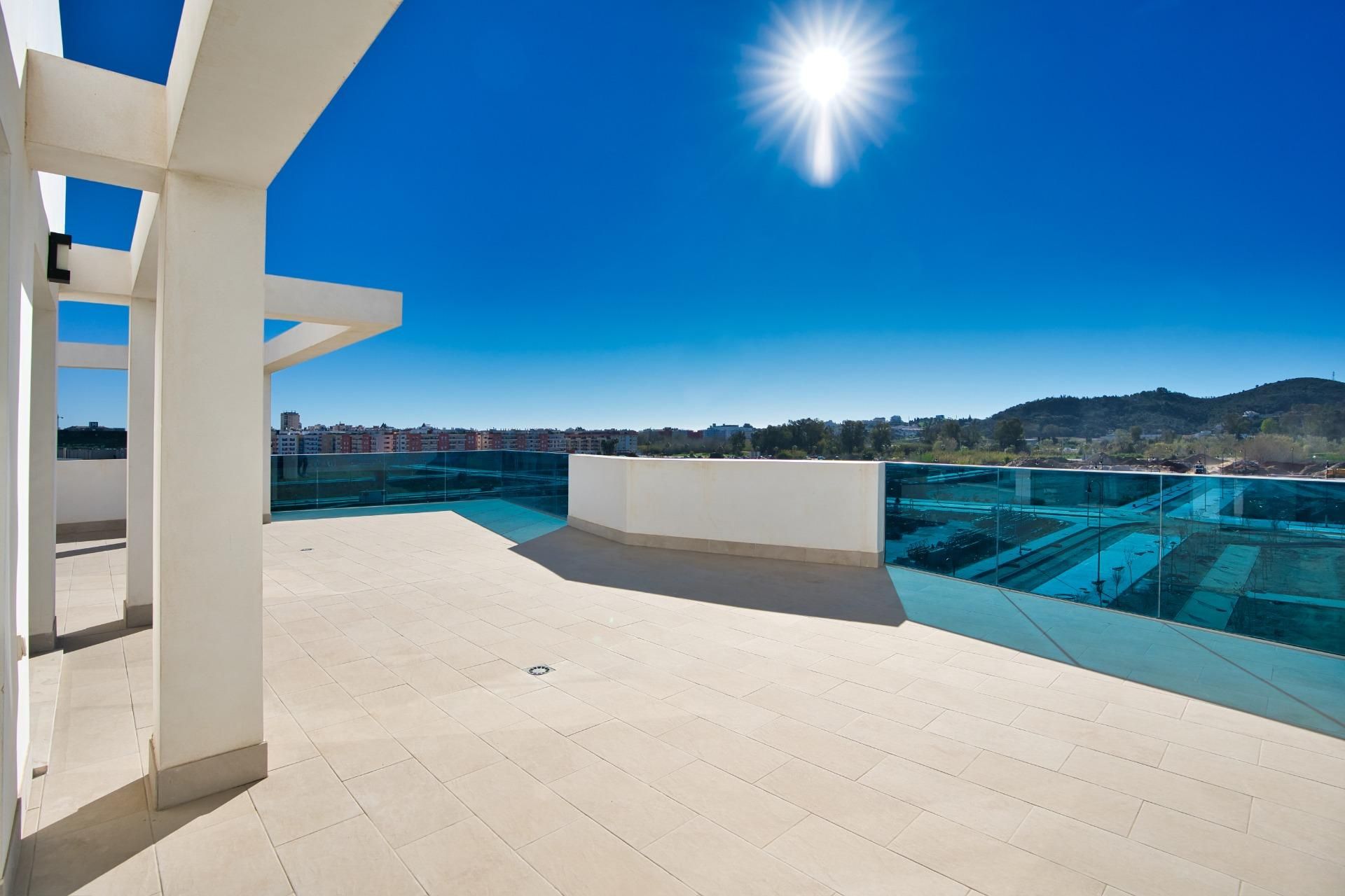 Terraza de Apartamento en venta en Fuengirola con Aire acondicionado, Jardín privado y Terraza