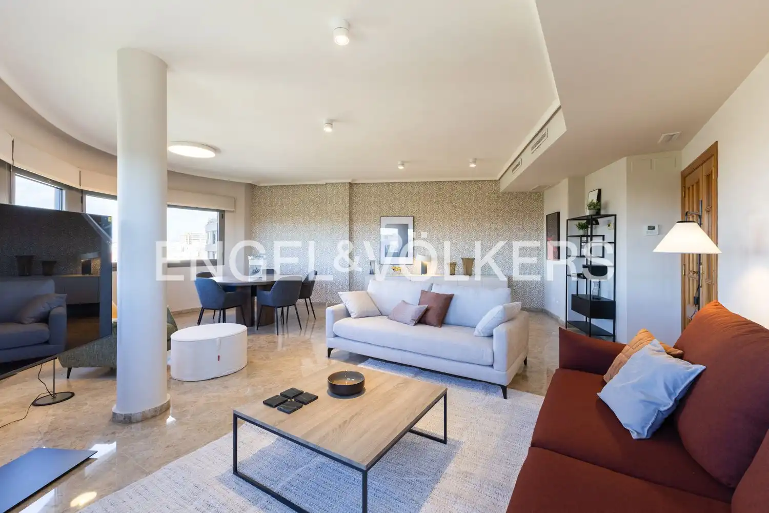 Sala de estar de Piso de alquiler en Valencia con Aire acondicionado, Calefacción y Amueblado