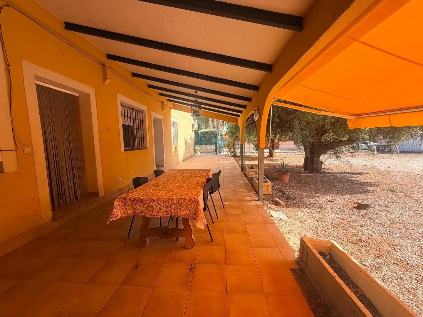 Terraza de Casa o chalet de alquiler en Elche / Elx con Aire acondicionado, Calefacción y Jardín privado