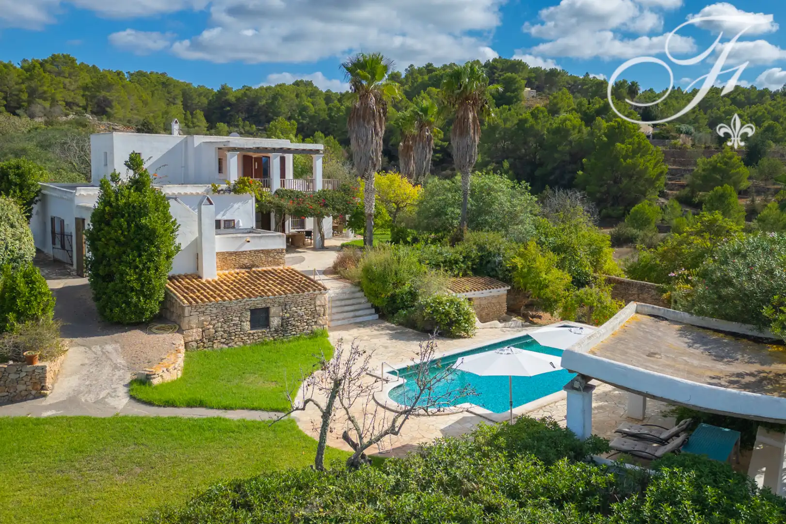 Jardí de Finca rústica en venda en Sant Antoni de Portmany amb Calefacció, Jardí privat i Terrassa