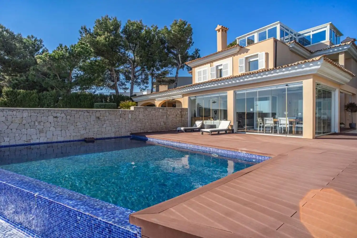 Swimming pool of Houses for rent in Llucmajor  with Air Conditioner, Heating and Private garden