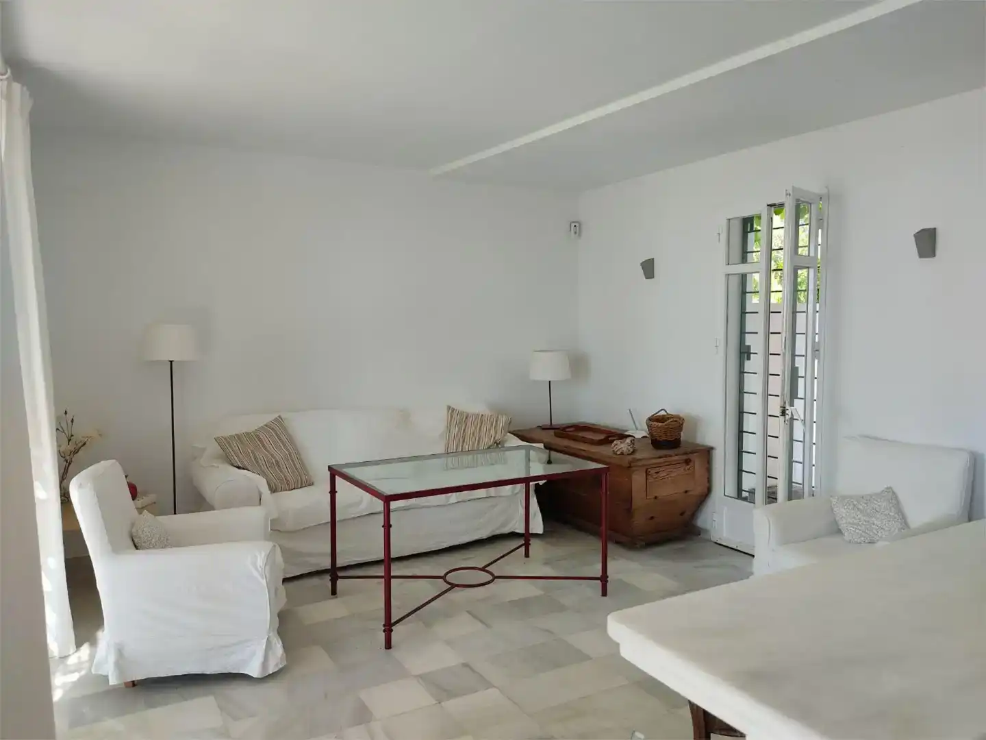 Wohnzimmer von Wohnung zur Miete in Sanlúcar de Barrameda mit Privatgarten und Möbliert