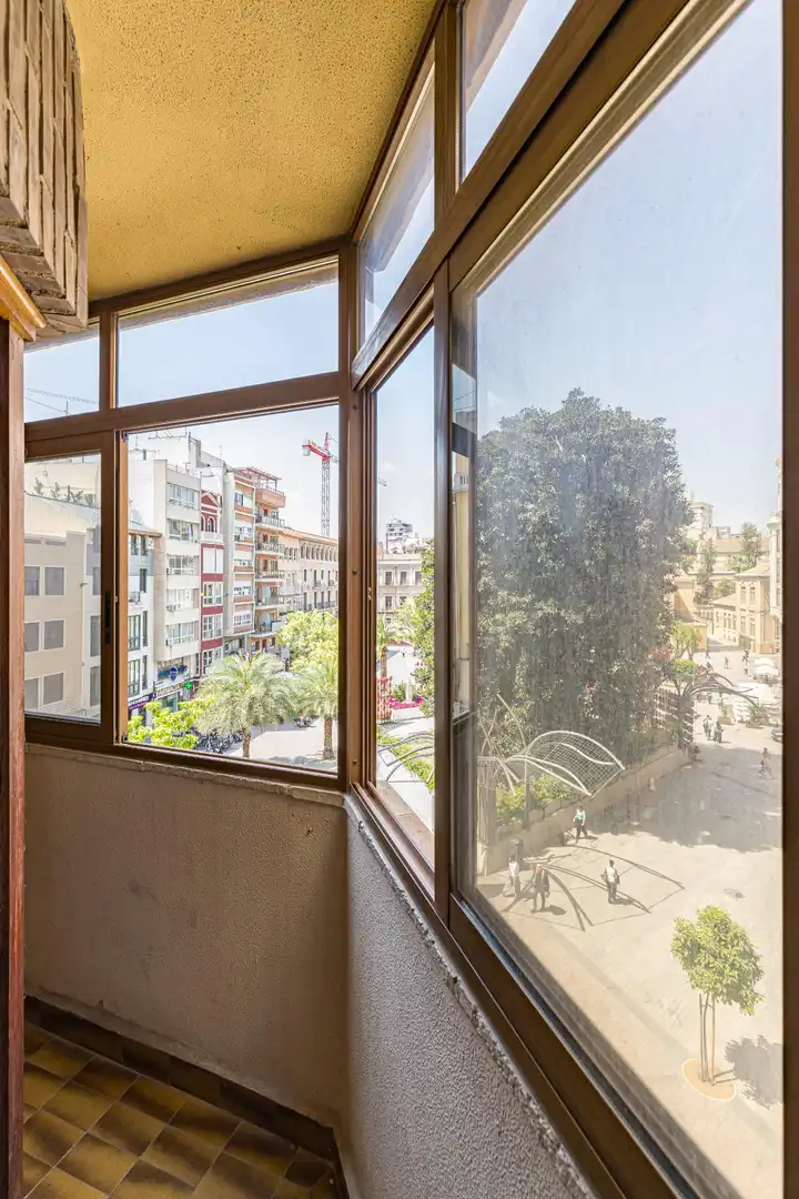 Vista exterior de Piso en venta en Murcia con Aire acondicionado, Parquet y Trastero