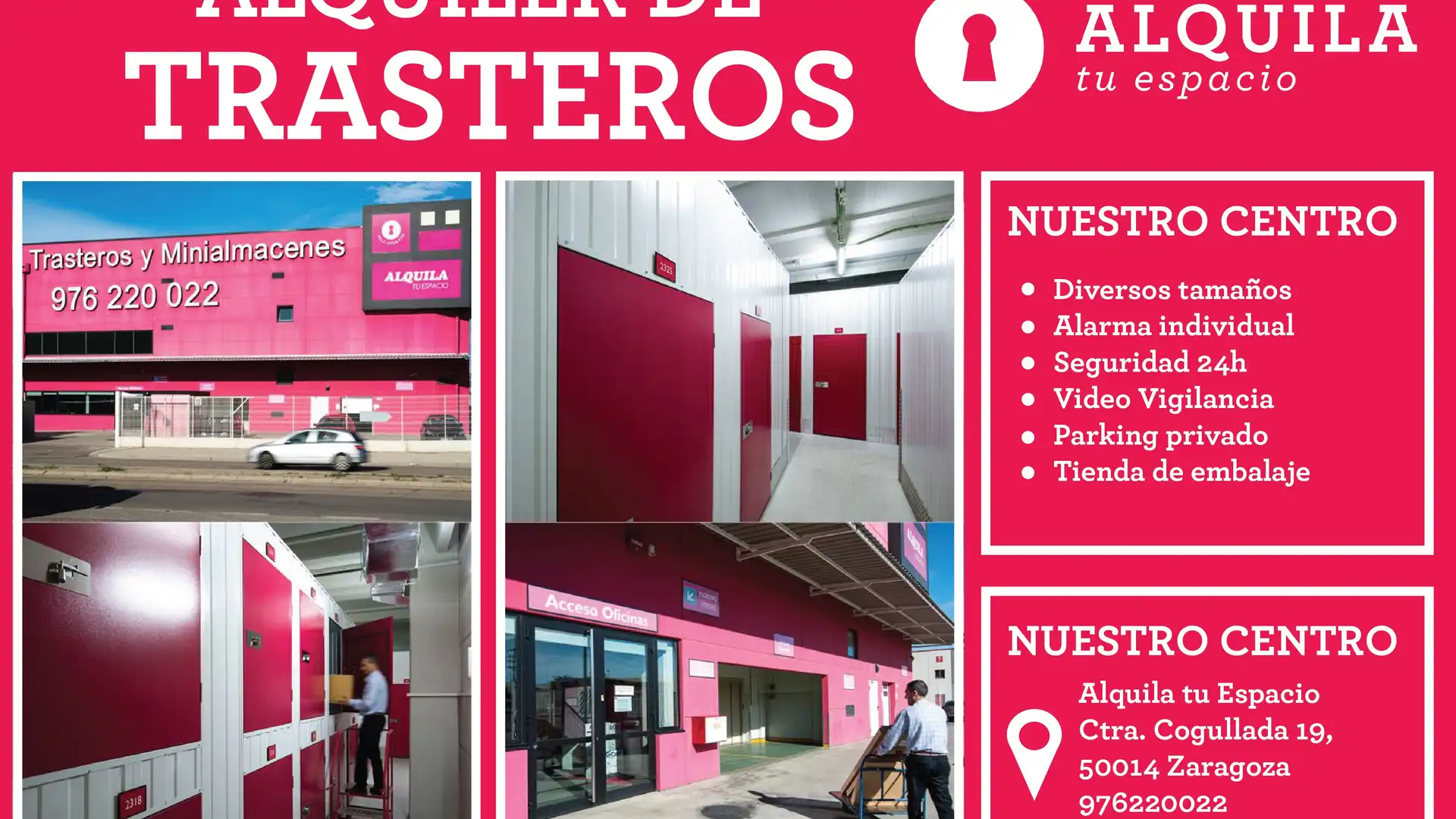 Trastero de alquiler en  Zaragoza Capital con Alarma