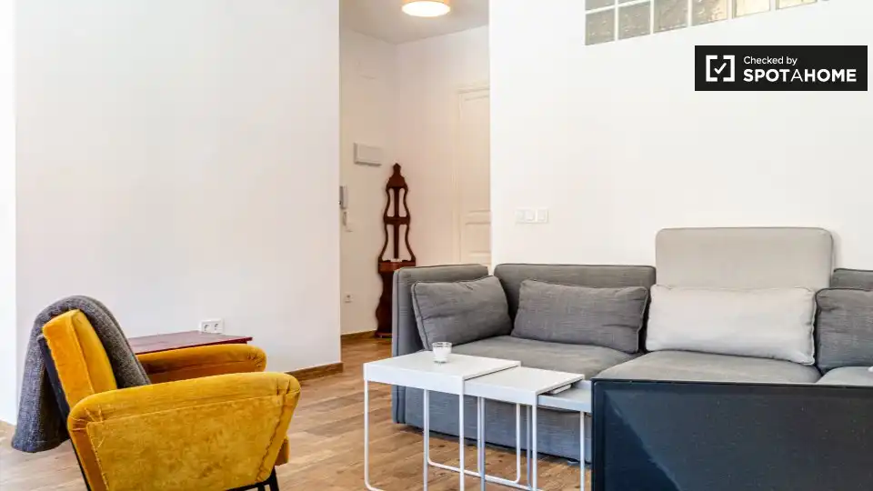 Sala de estar de Piso de alquiler en Valencia con Aire acondicionado, Calefacción y Amueblado