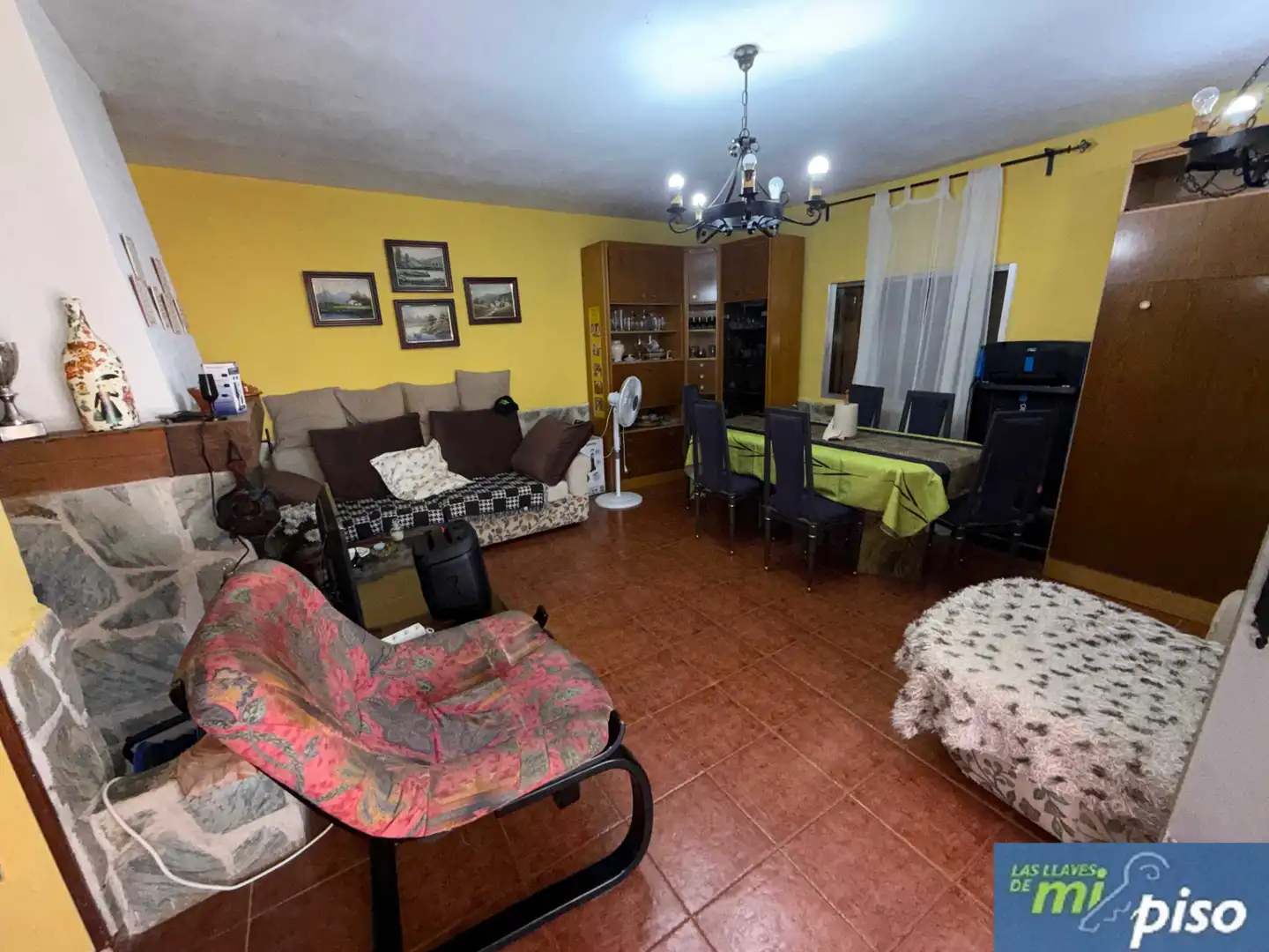 Wohnzimmer von Haus oder Chalet zum Verkauf in Cigales mit Privatgarten, Parkett und Terrasse