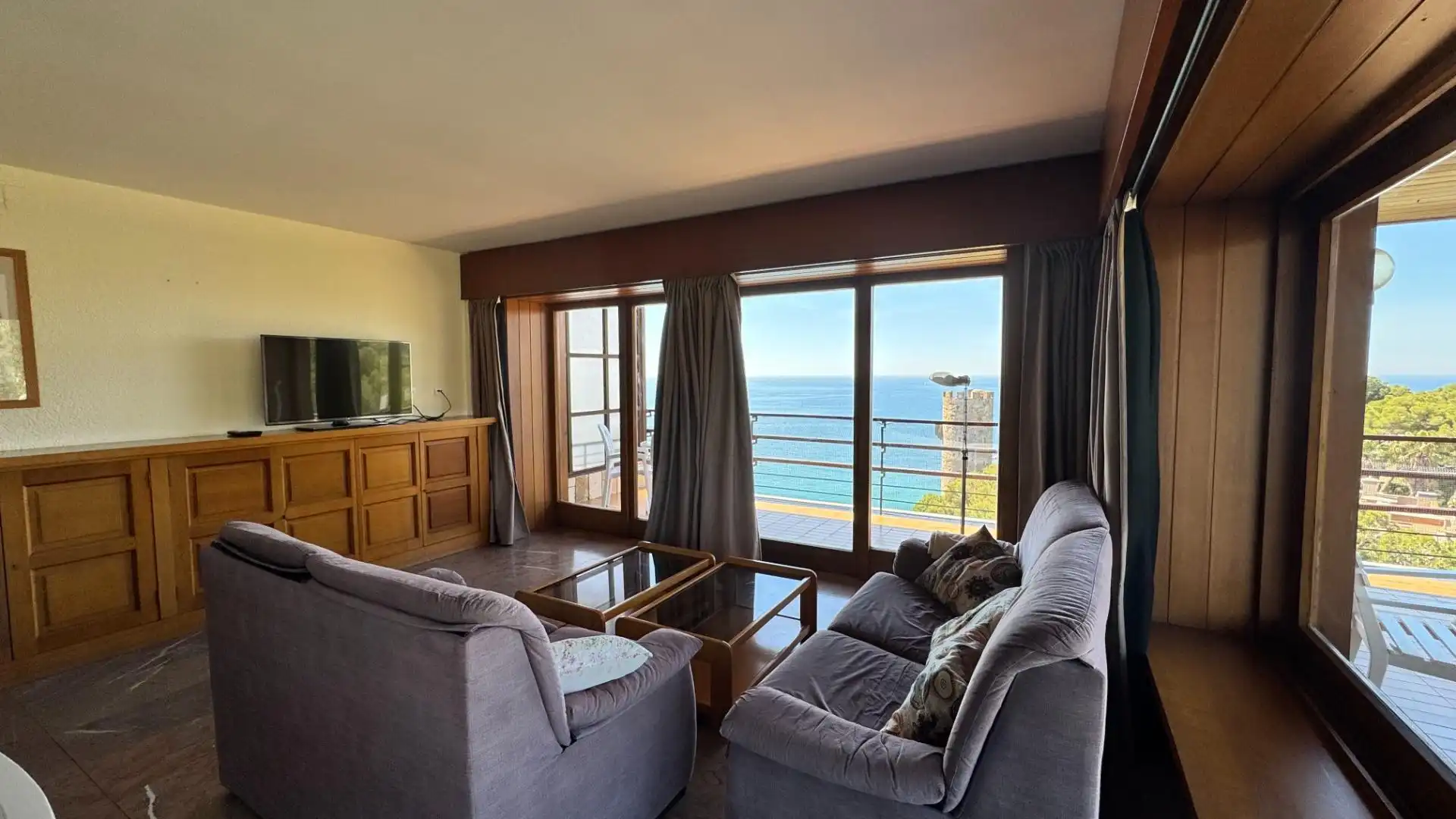 Sala de estar de Piso en venta en Calonge i Sant Antoni con Jardín privado, Terraza y Trastero