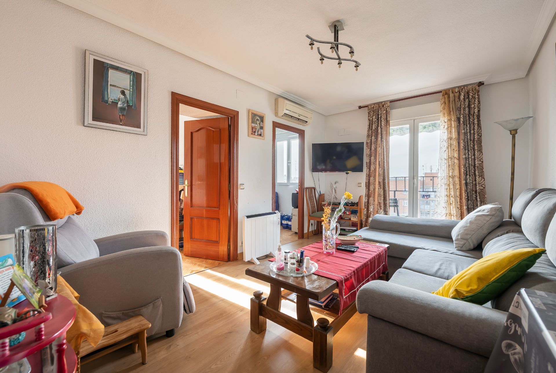 Sala de estar de Piso en venta en  Madrid Capital con Aire acondicionado, Calefacción y Terraza