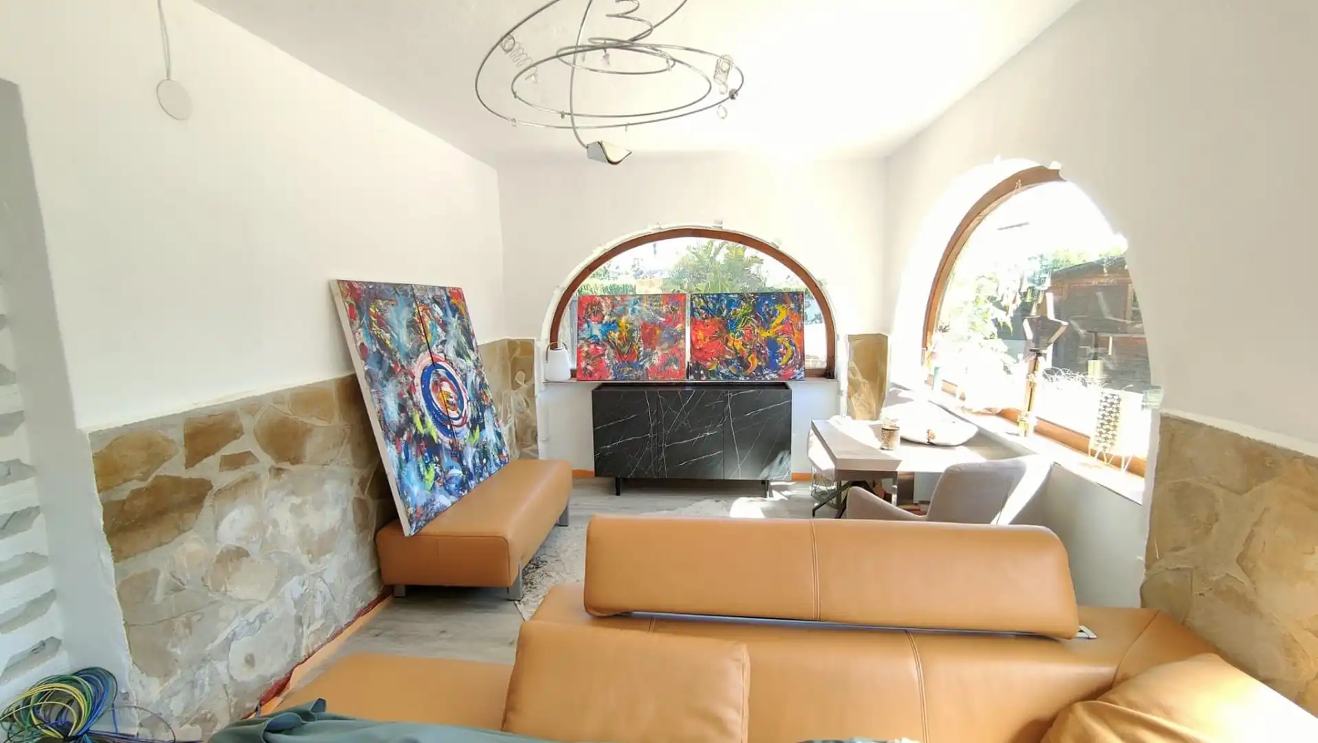 Sala de estar de Casa o chalet en venta en Moraira con Aire acondicionado, Jardín privado y Terraza
