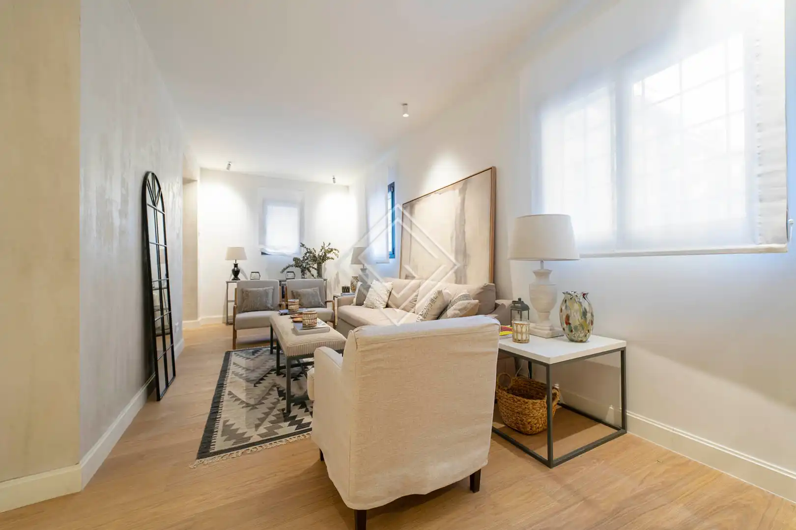 Sala de estar de Casa adosada en venta en Madrid con Aire acondicionado y Calefacción