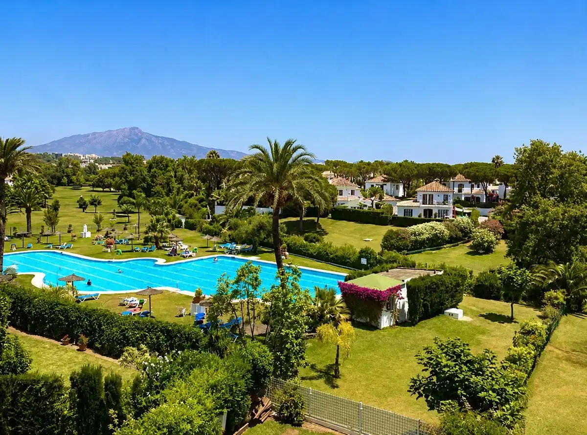 Garden of Detached homes for sale in Estepona  with Air Conditioner