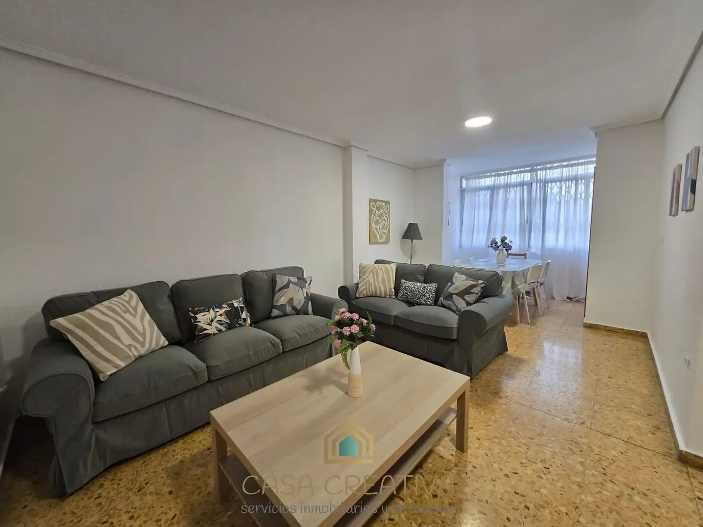 Sala de estar de Piso de alquiler en Valencia con Terraza, Amueblado y Balcón
