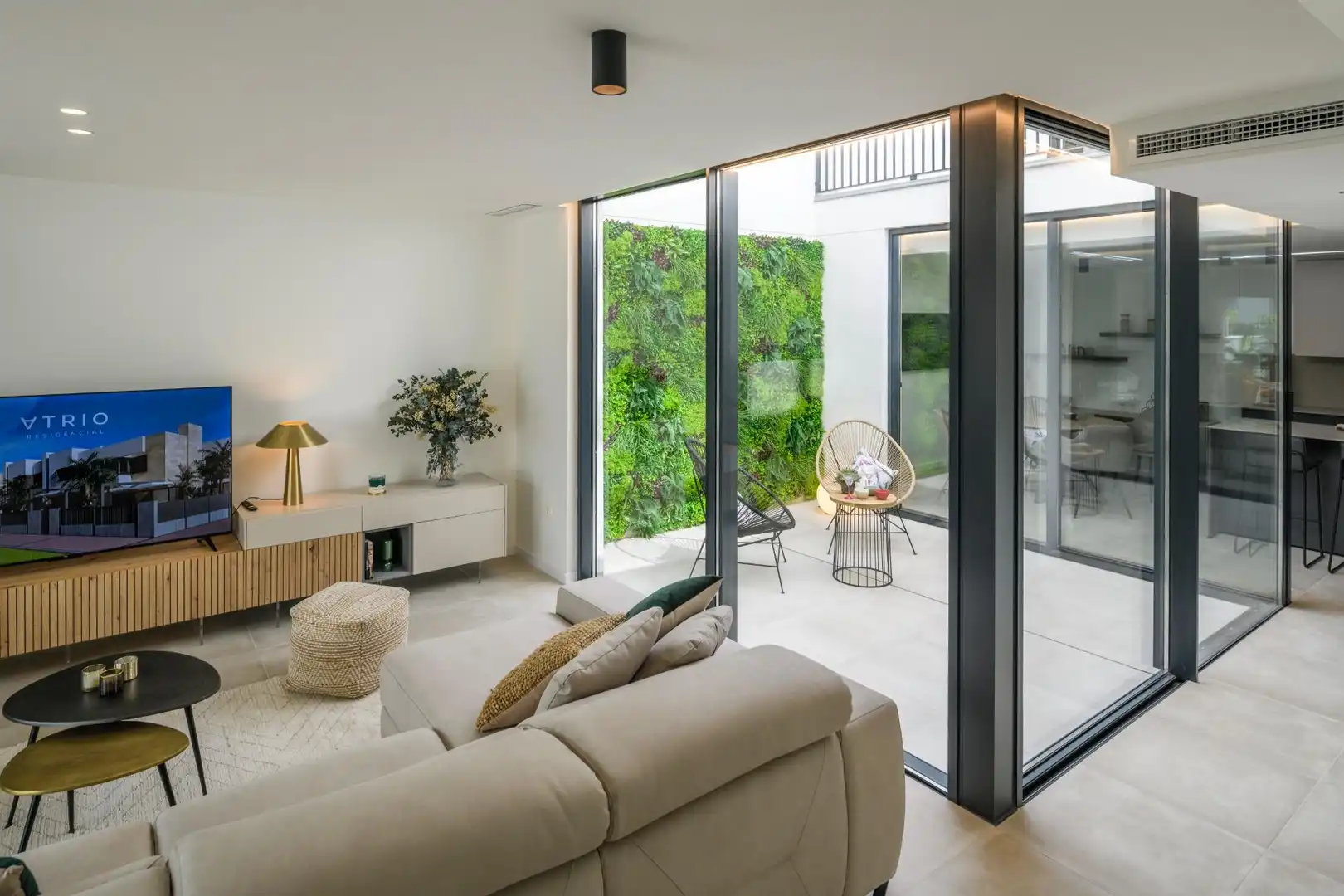 Sala d'estar de Casa o xalet en venda en Murcia amb Aire condicionat, Jardí privat i Terrassa