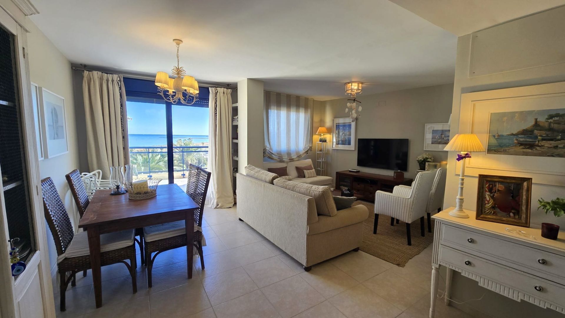 Sala de estar de Ático en venta en Dénia con Aire acondicionado, Calefacción y Terraza