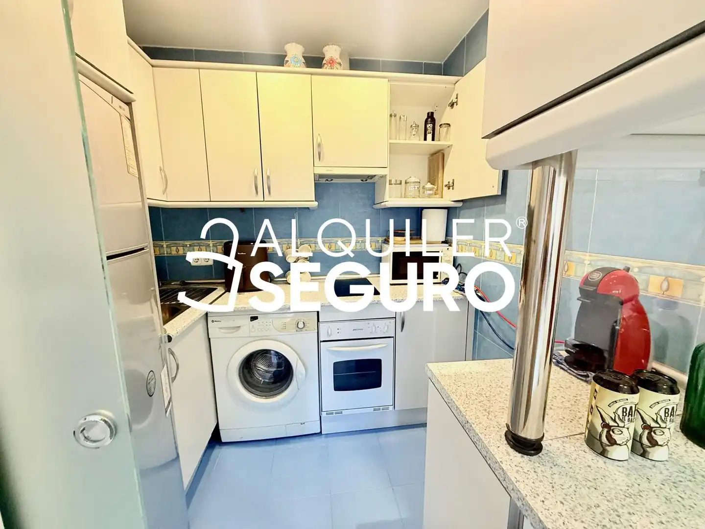 Cocina de Piso de alquiler en Madrid con Aire acondicionado, Calefacción y Piscina