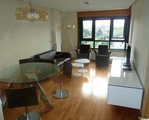 Living room of Flat for sale in Vigo   with Heating, Parquet flooring and Swimming Pool