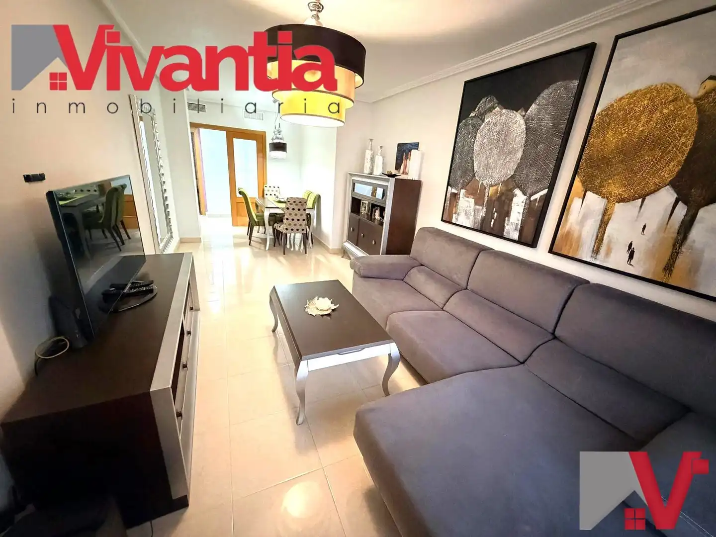 Sala d'estar de Pis en venda en Lorca amb Aire condicionat i Calefacció