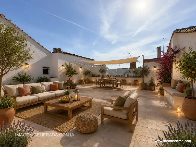 Terraza de Casa adosada en venta en Valencia con Trastero y Alarma
