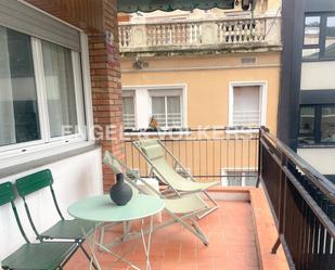 Balcony of Apartment to rent in  Barcelona Capital  with Air Conditioner, Heating and Parquet flooring