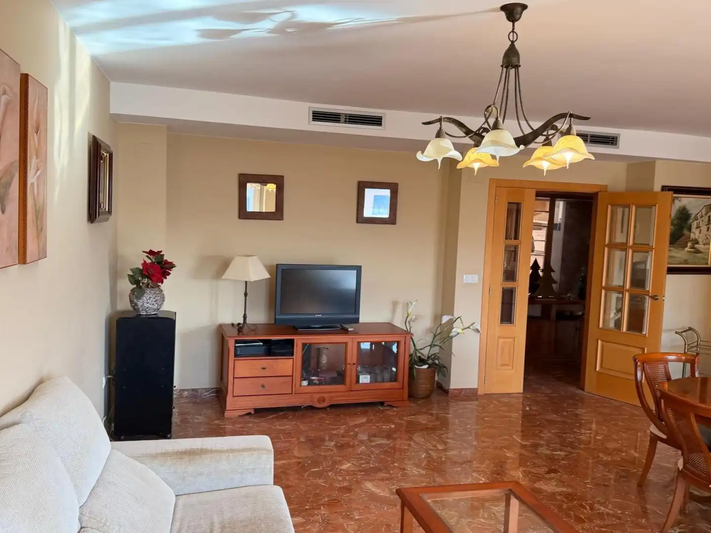 Living room of Attic for sale in Vila-real  with Air Conditioner, Terrace and Furnished