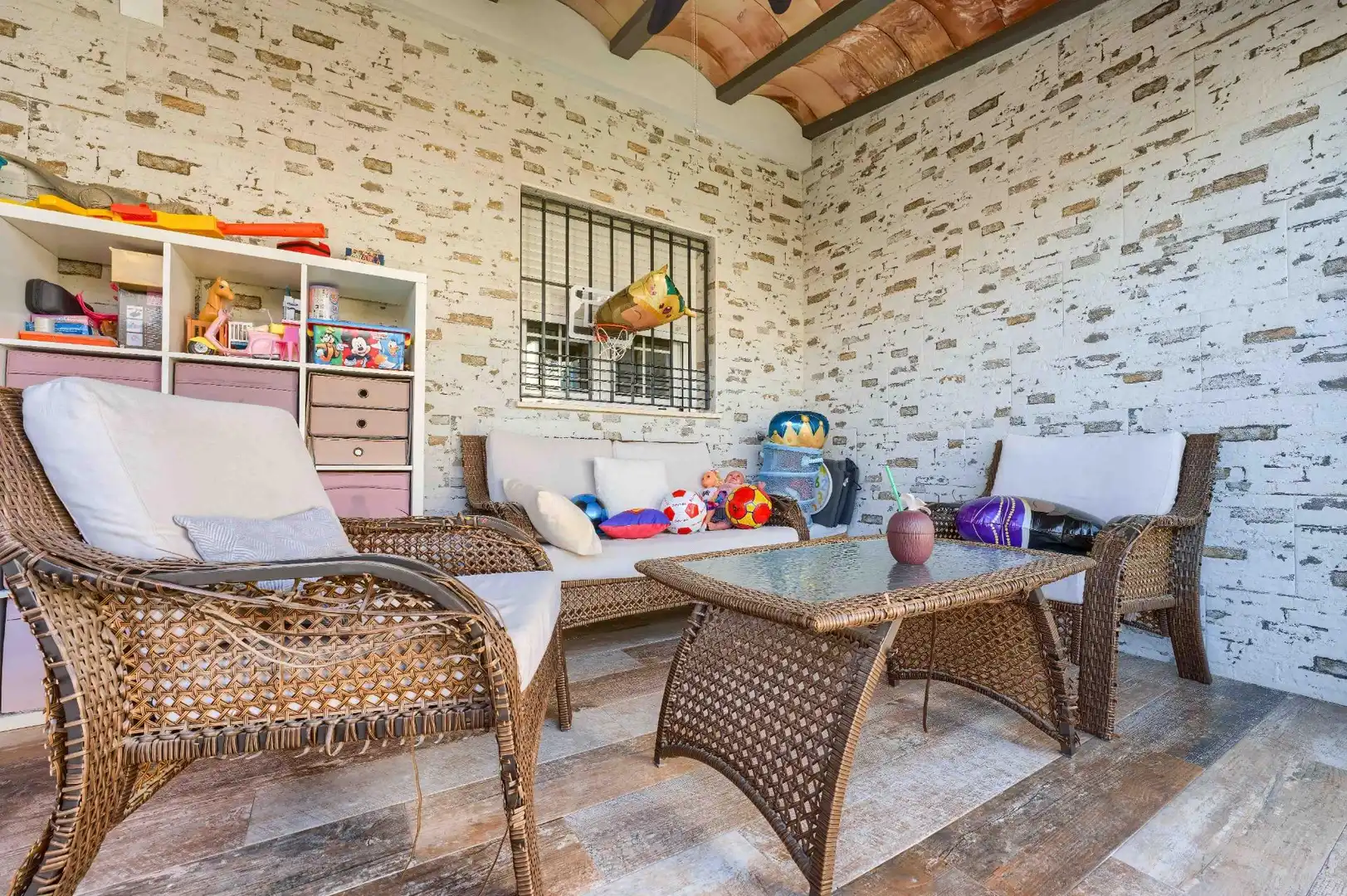 Terraza de Casa adosada en venta en Bormujos con Aire acondicionado, Jardín privado y Terraza