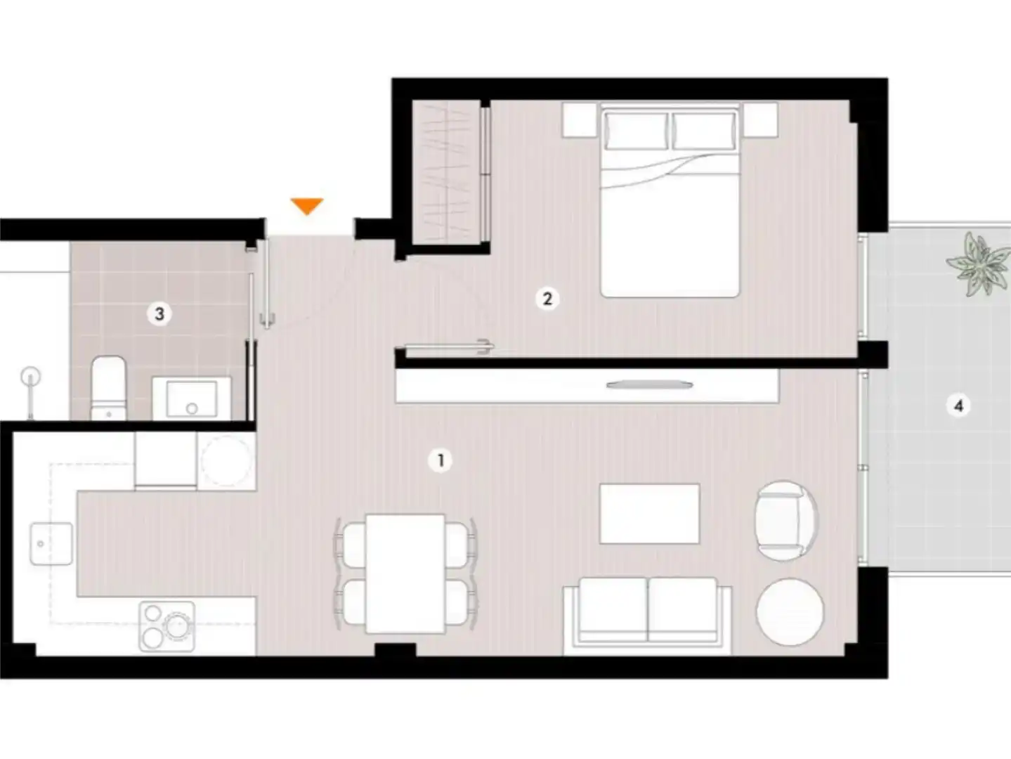 Wohnung zum Verkauf in Orihuela mit Klimaanlage, Schwimmbad und Balkon