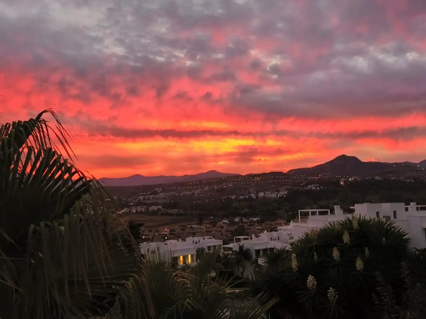 Vista exterior de Casa adosada en venda en Estepona amb Aire condicionat, Jardí privat i Terrassa